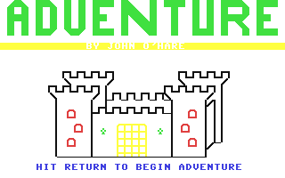 Adventure 1 v2 Title Screen